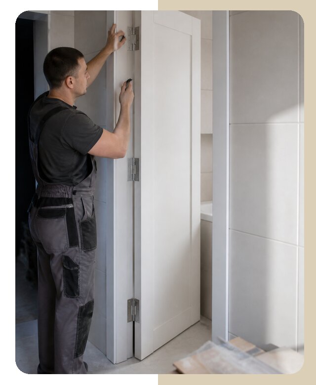 Установка двери в ванную в Сарове от 4687 р. | Дверной